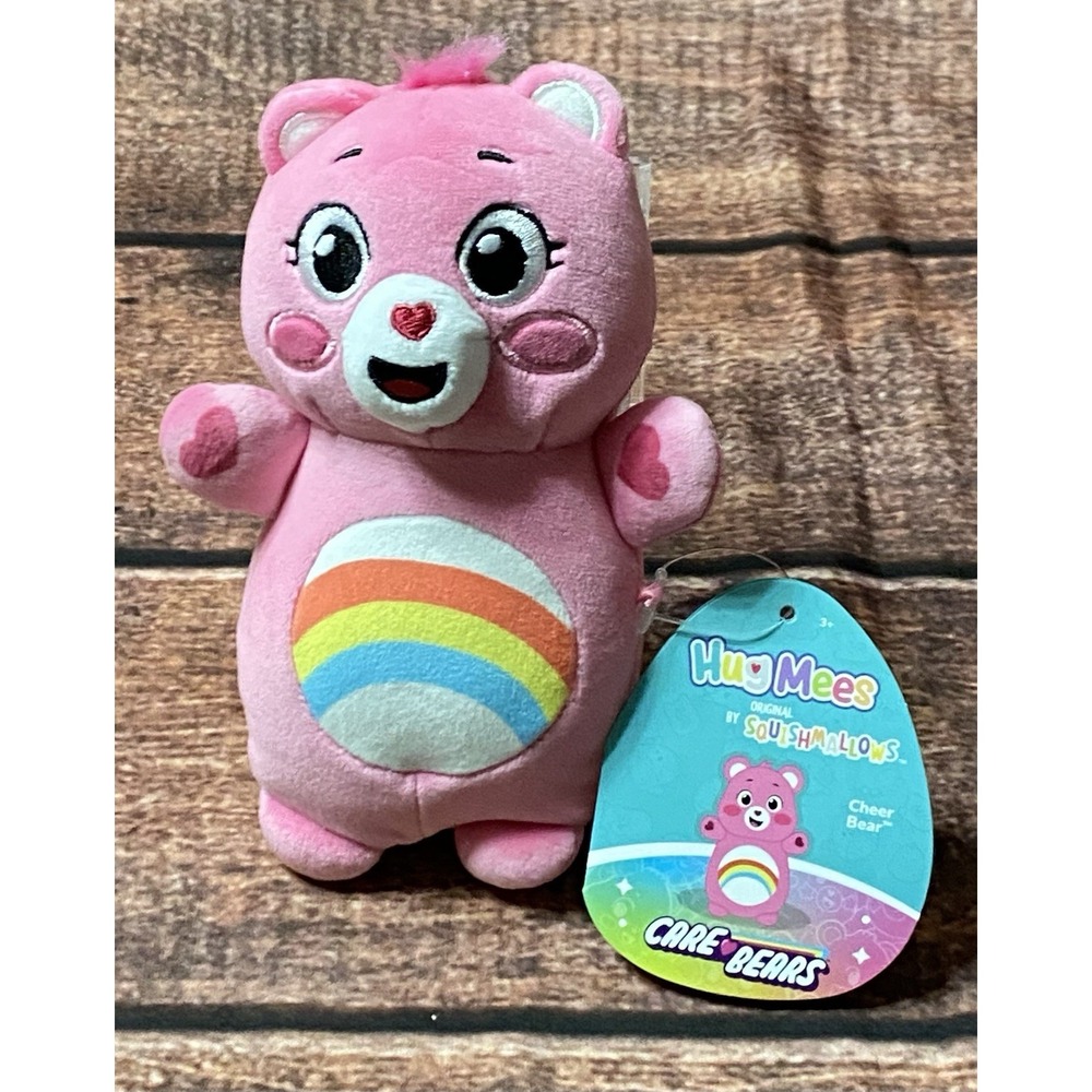 Squishmallows Hug Mees Care Bears "Cheer Bear" 6 inch Plush Toy New - Picture 9 of 16